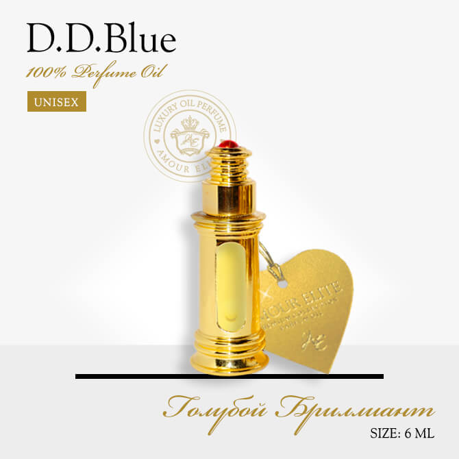 Масляные духи Amour Elite D.D.BLUE - Голубая Бриллиантовая Россыпь. Озоновый аромат.