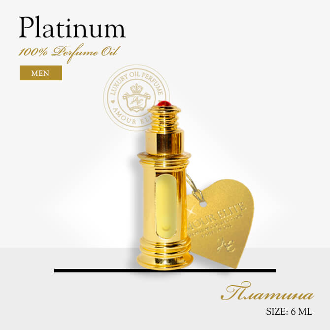 Масляные духи Amour Elite PLATINUM - Платина. Фужерный аромат.